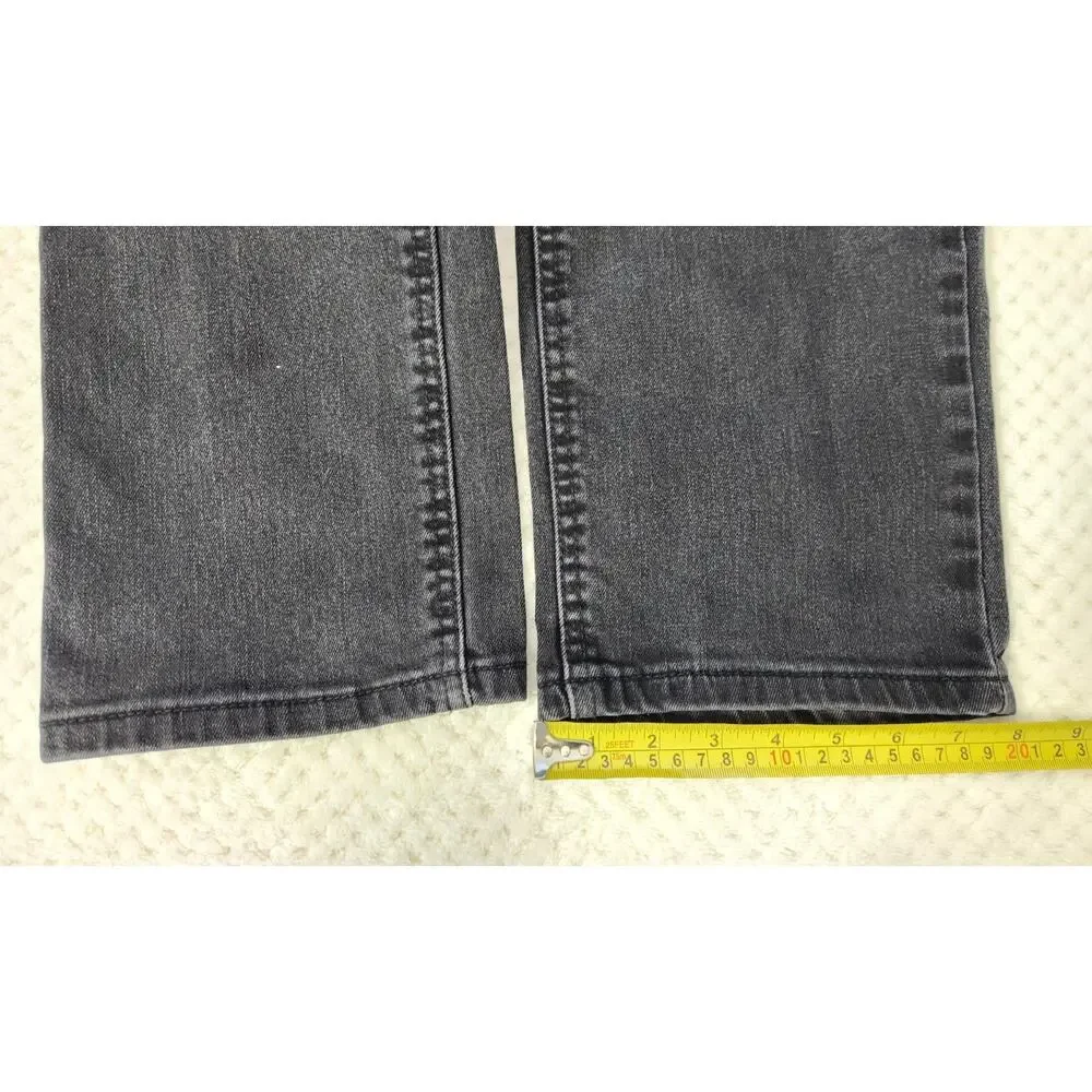 Levis 541 Athletic Taper Jeans Mens 34x32 Black Gray Washed Denim